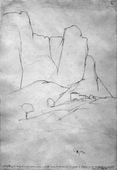 Capri by Jean Baptiste Camille Corot